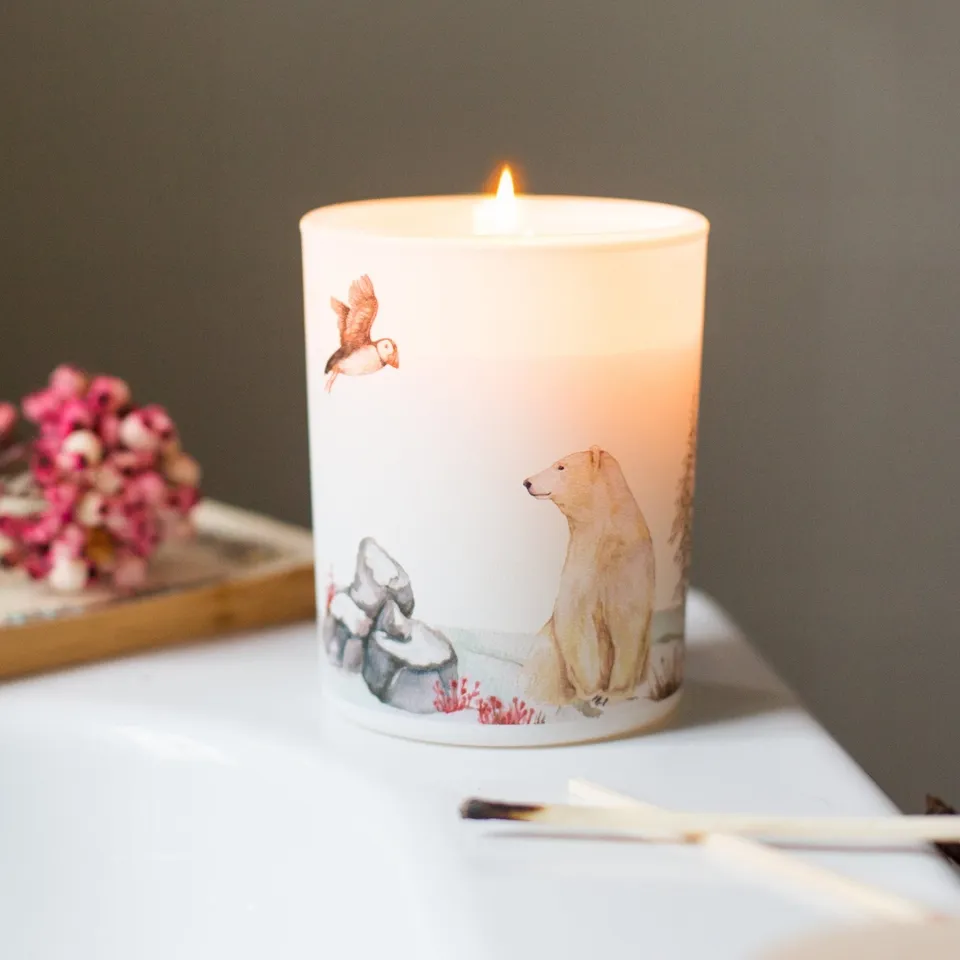 Trouvaille Tundra bougie soja cachemire santal relaxante