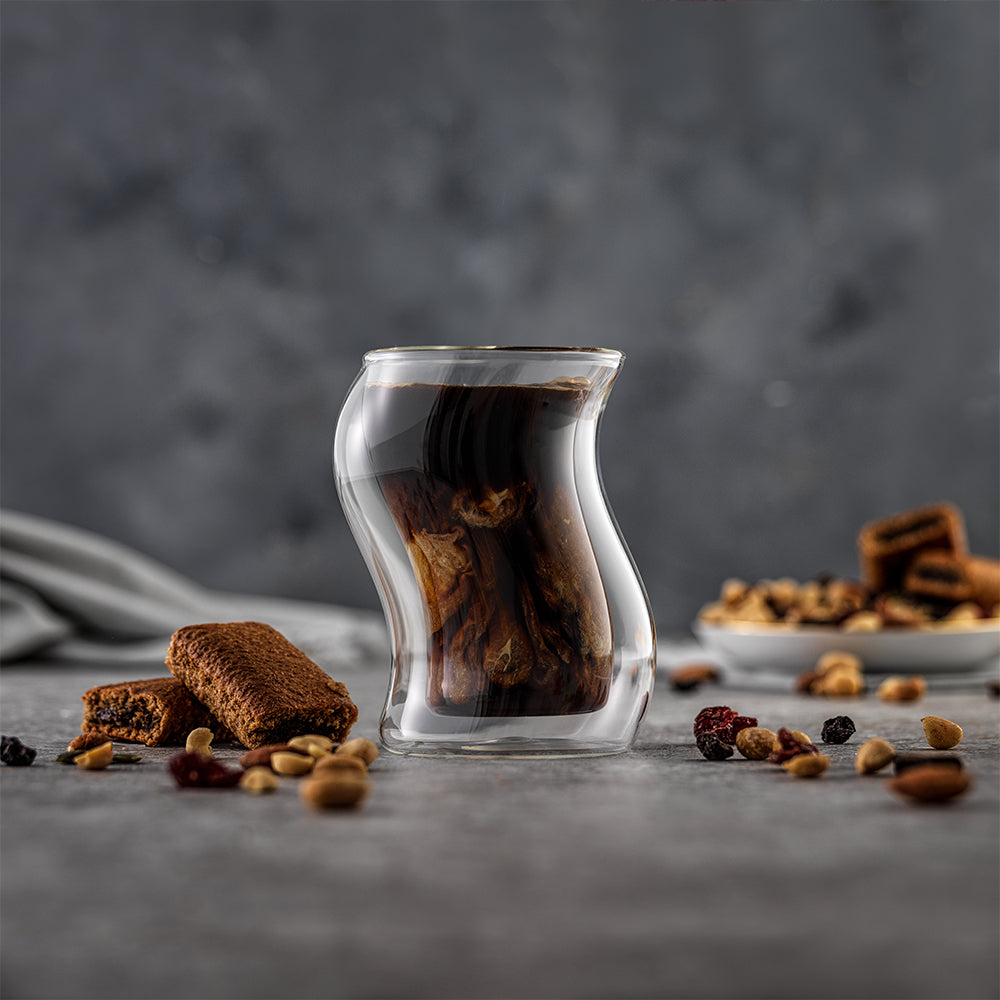 JoyJolt Pivot verres café double paroi lot de 2 24 cl