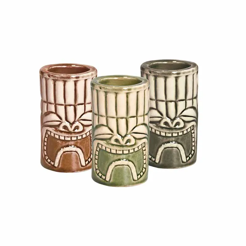 Artis Tiki Shot verre à shot lot de 6 motif tiki