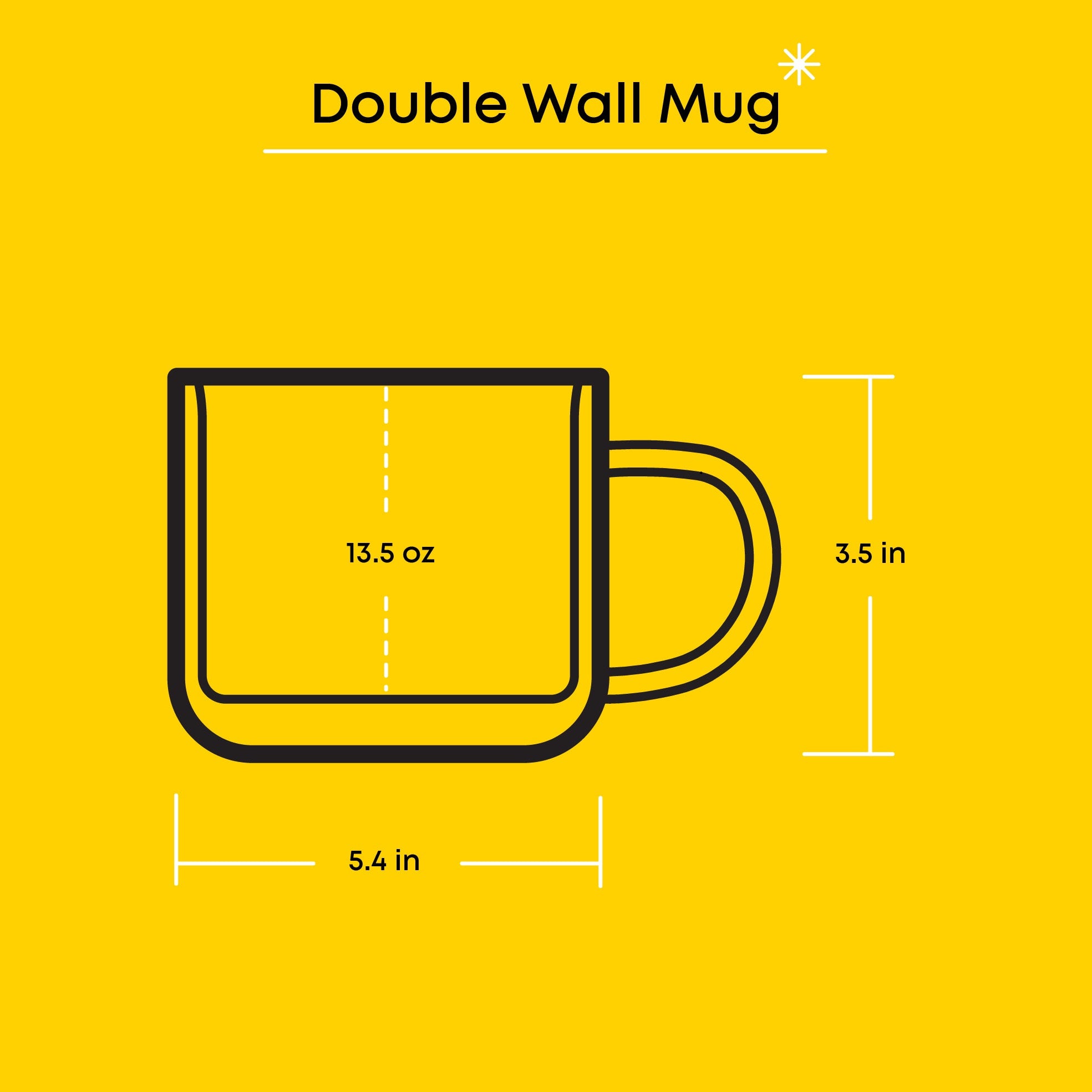 JoyJolt My Melody Mug Verre Double Paroi 40 cl
