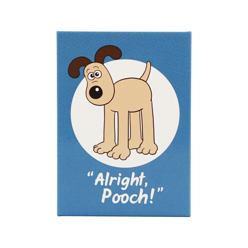 Wallace & Gromit Gromit magnet métal bleu