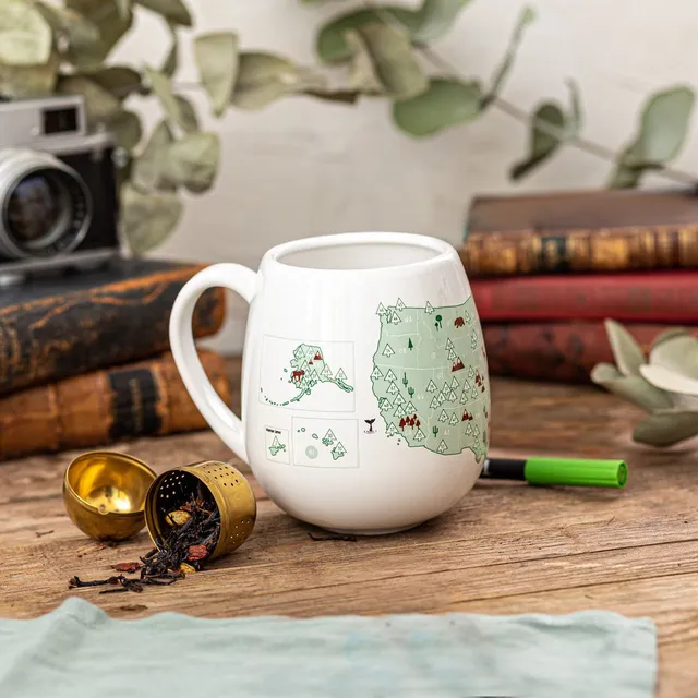 Trouvaille US National Parks mug à colorier parcs USA