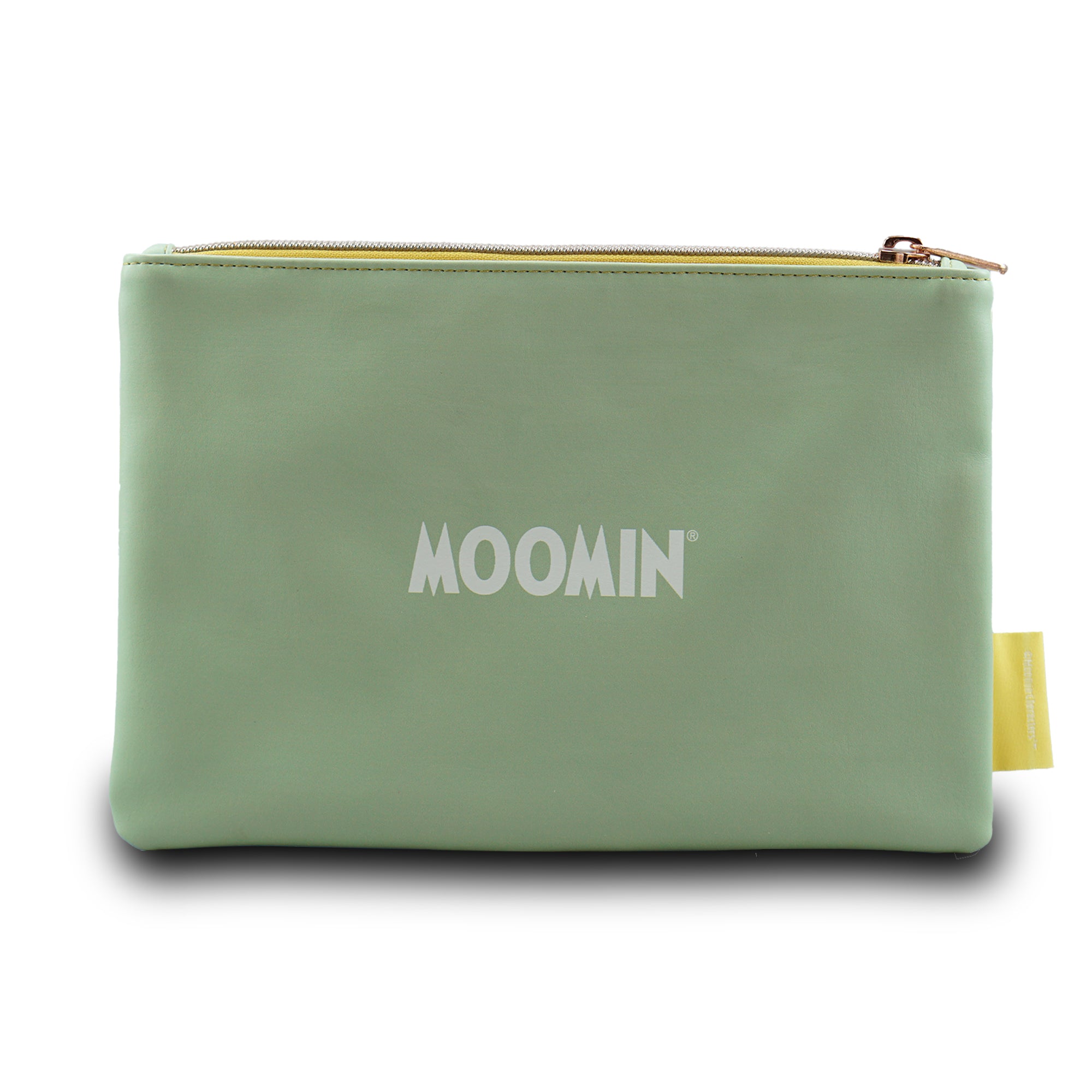 Moomin Balcony trousse PU verte 16x24 similicuir