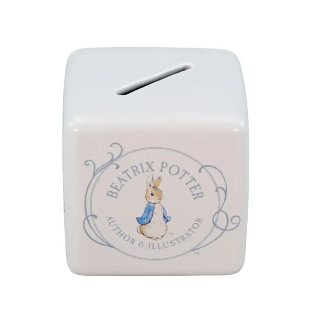 Peter Rabbit tirelire céramique blanche coffret