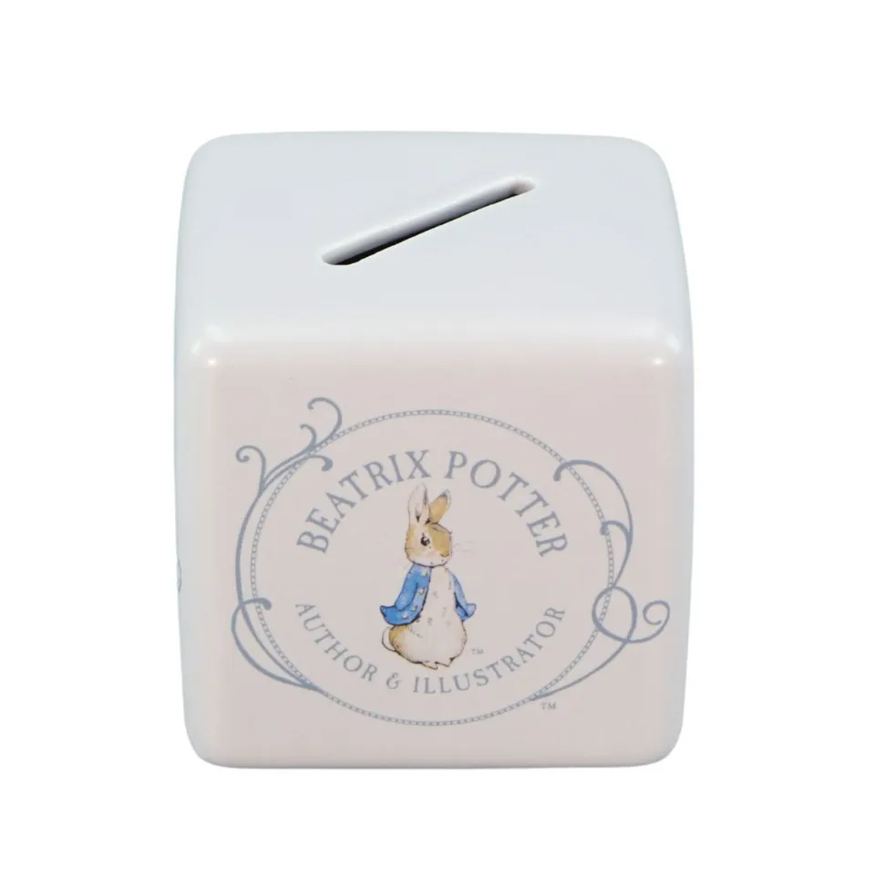 Peter Rabbit tirelire céramique blanche coffret
