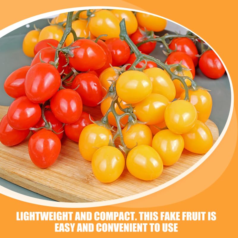 Alipis tomates cerises artificielles mousse jaunes