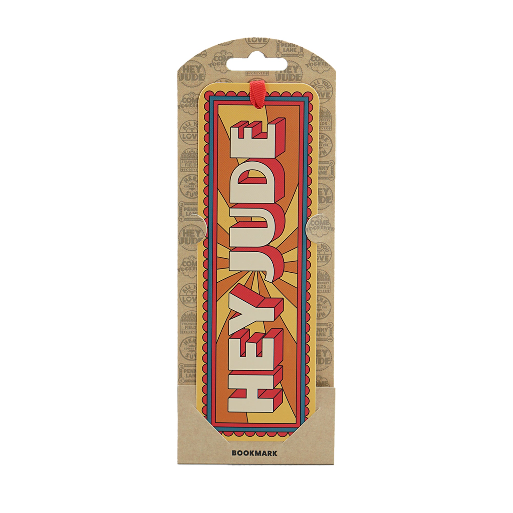 The Beatles Hey Jude marque-page papier rouge
