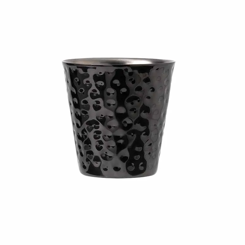 Artis Hammered Tumbler Black 10cm gobelet double paroi