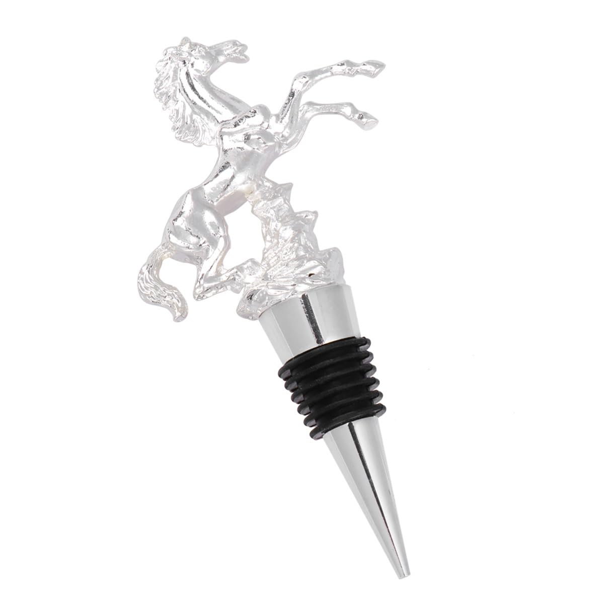 Alipis Cheval Argente bouchon de vin 1 piece reutilisable