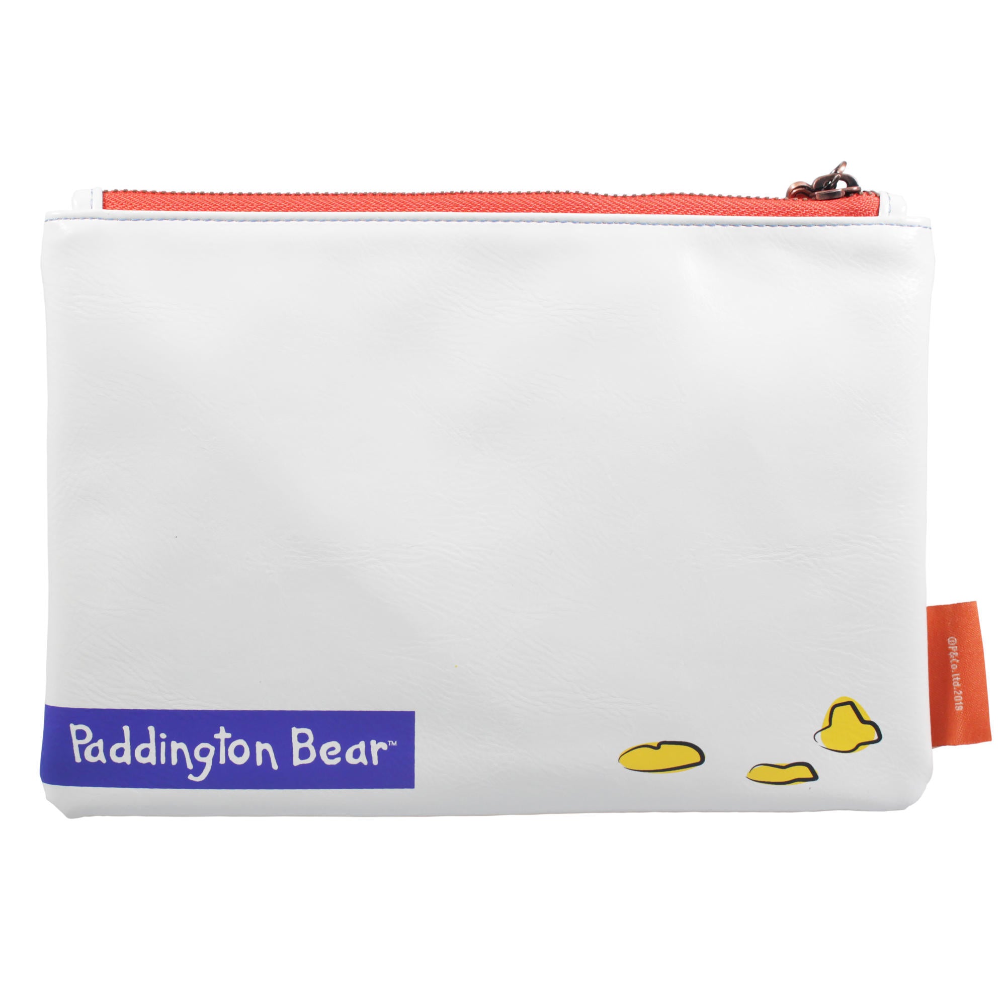 Paddington Bear Marmalade trousse simili cuir 16x24 cm blanche