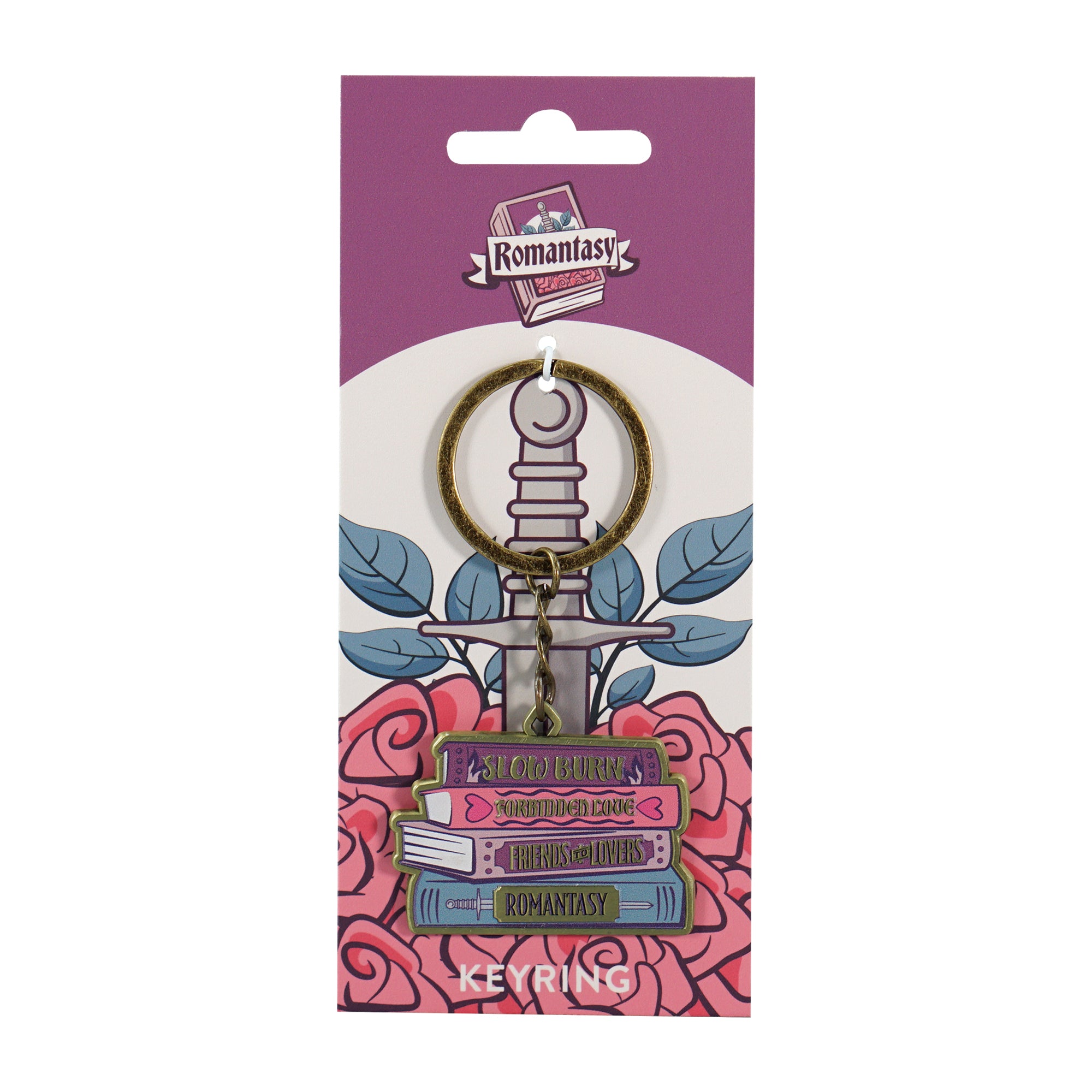 HMB Romantasy porte-clés métal violet 9,7 cm