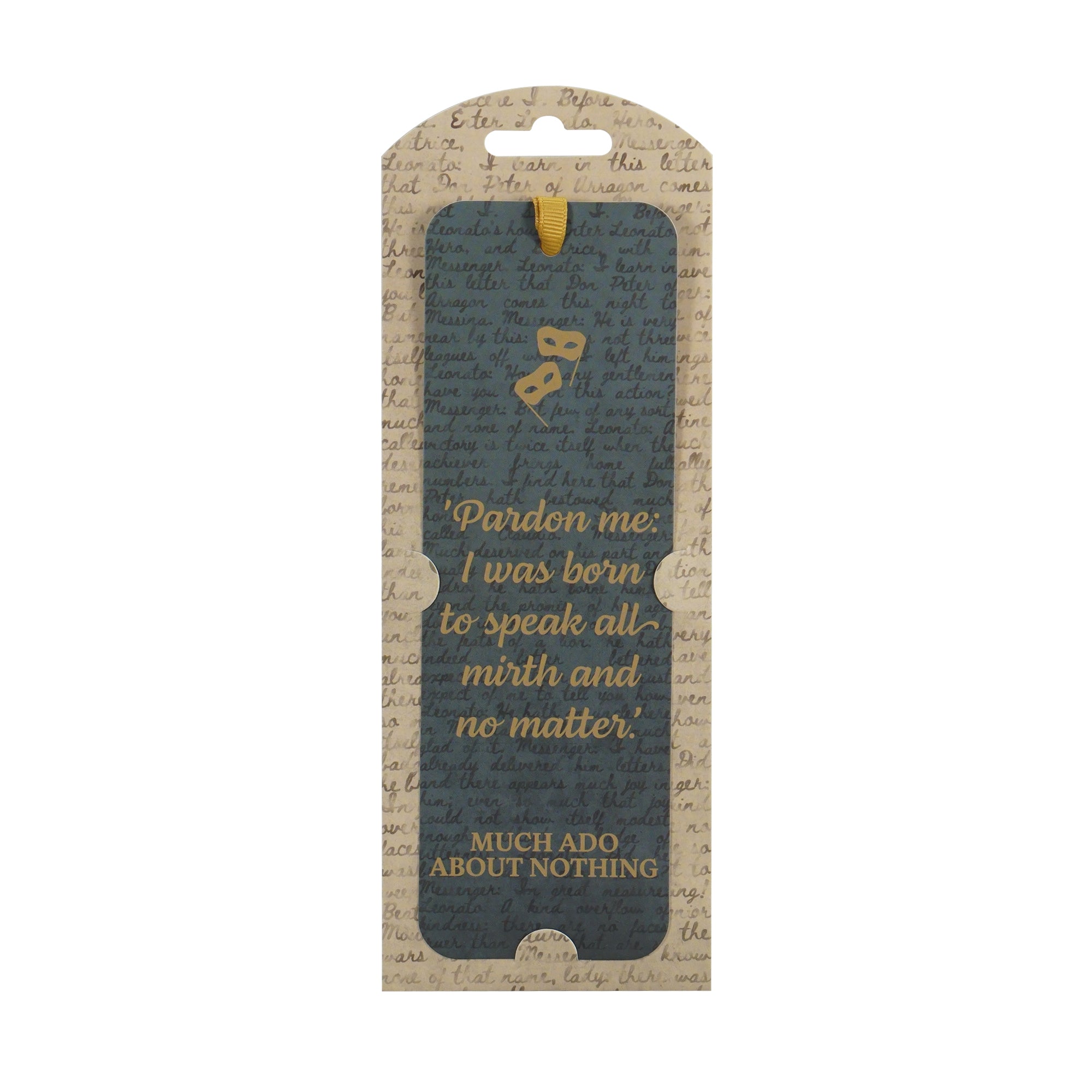 HMB Shakespeare Much Ado About Nothing marque-page noir 18 cm