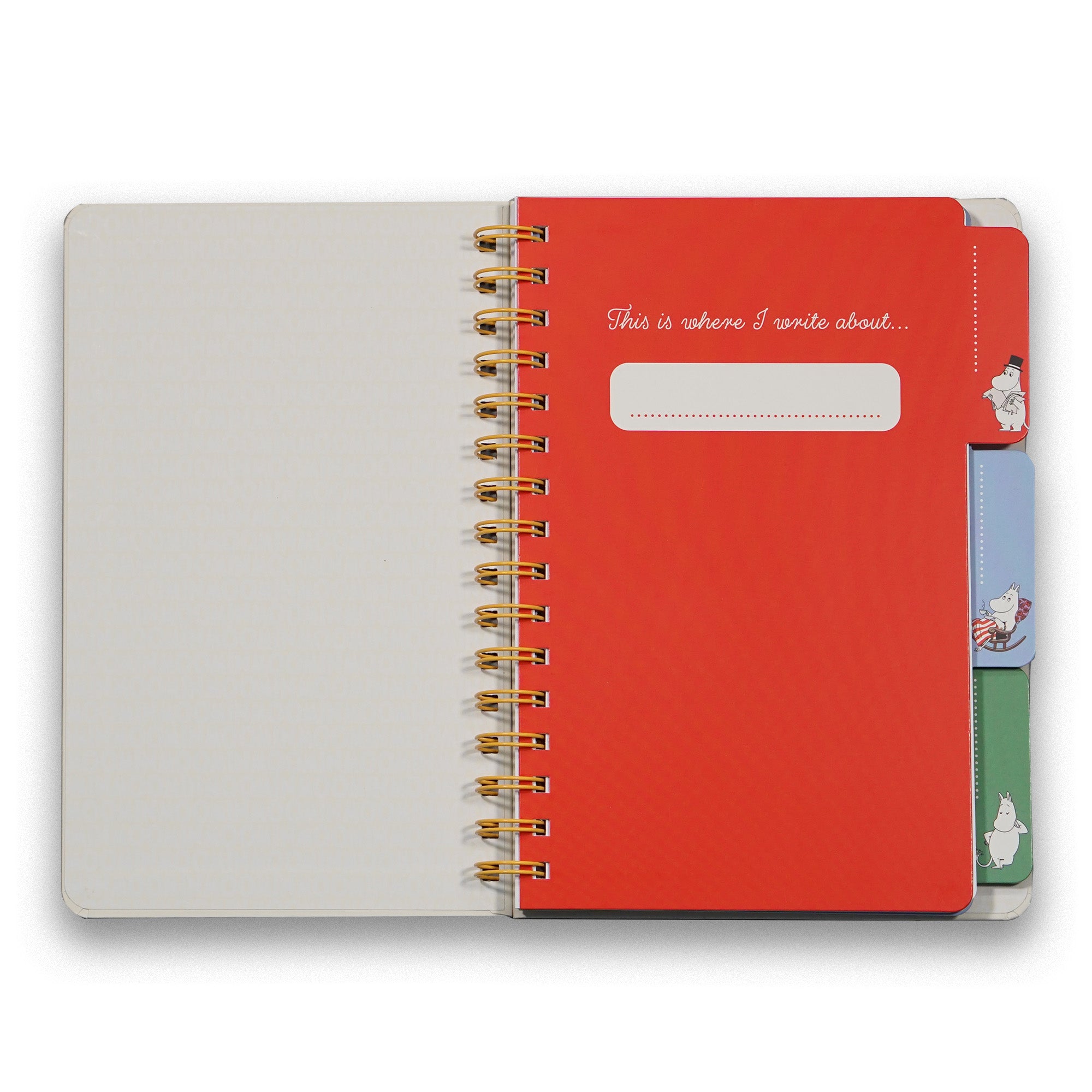 Moomin In a Spin carnet spirale A5 multicolore
