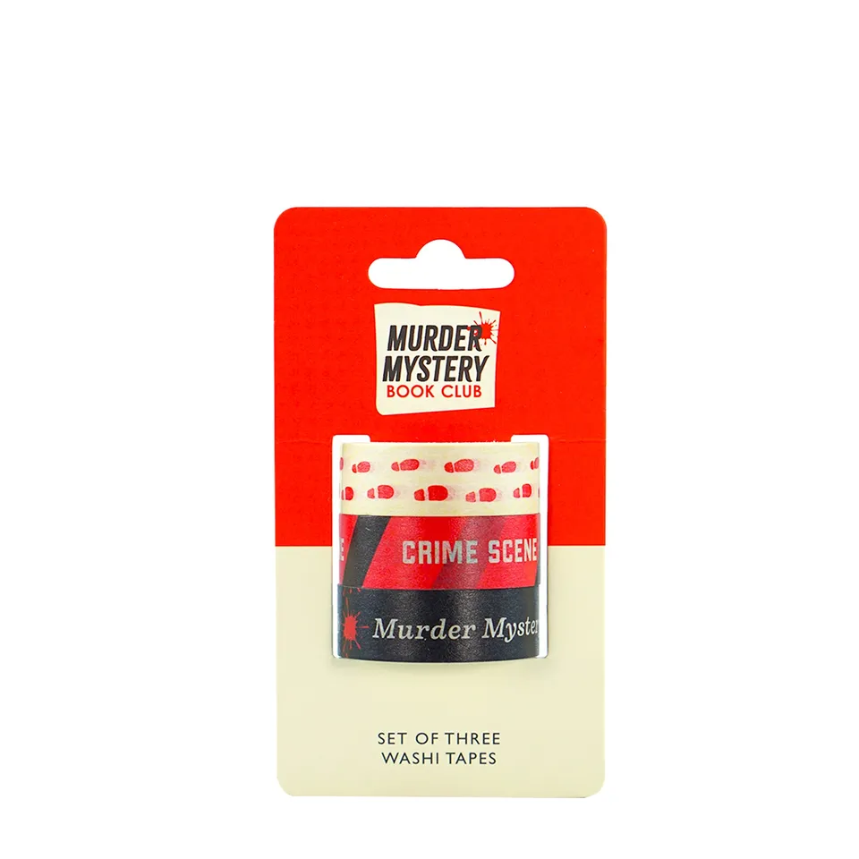 Murder Mystery Club washi tape rouge lot x3 5m