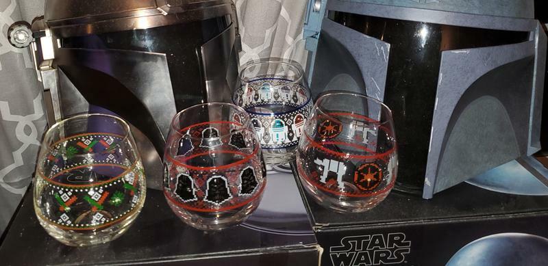 JoyJolt Star Wars verres 43 cl lot 4 ugly sweater