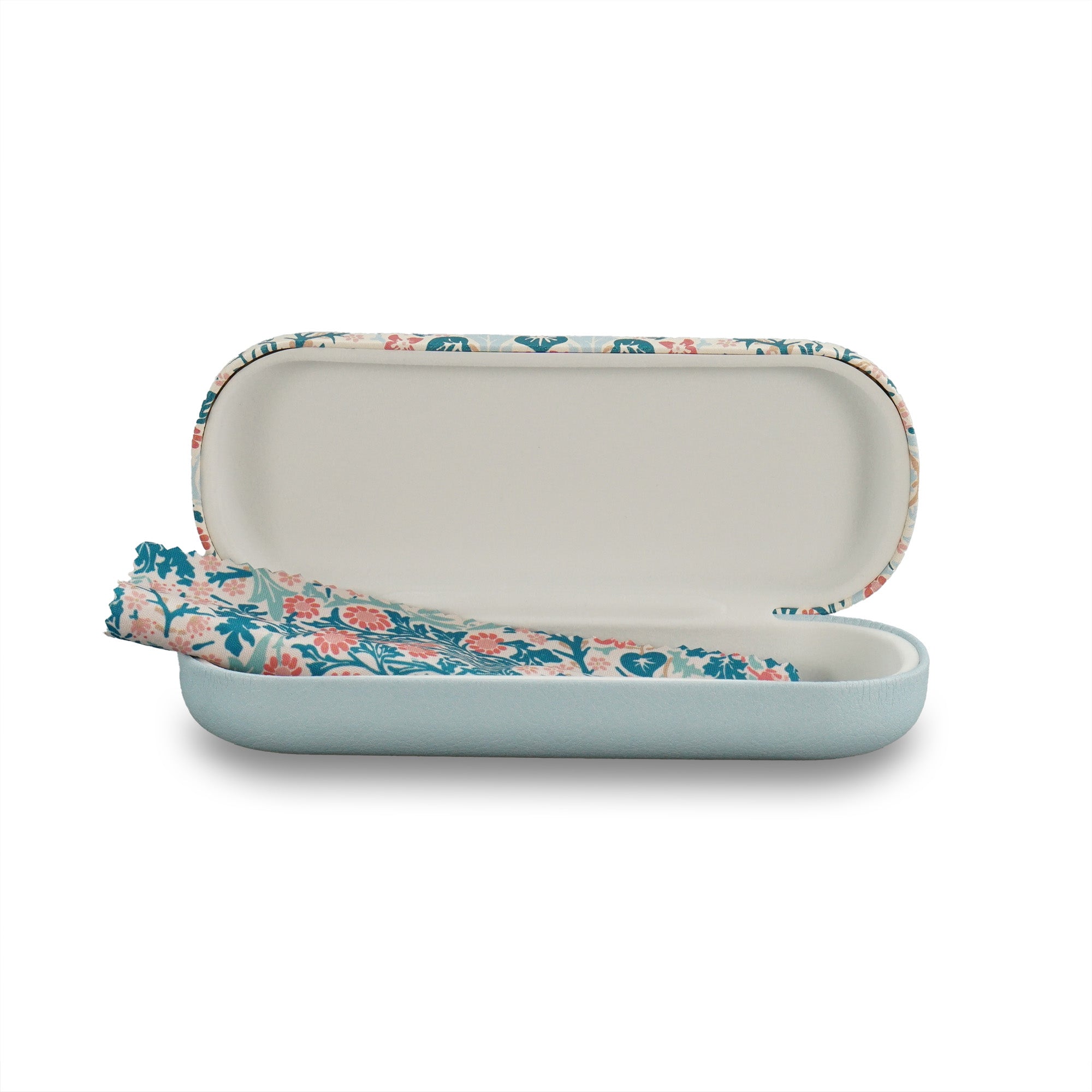 HMB Blackthorn étui à lunettes rigide bleu floral