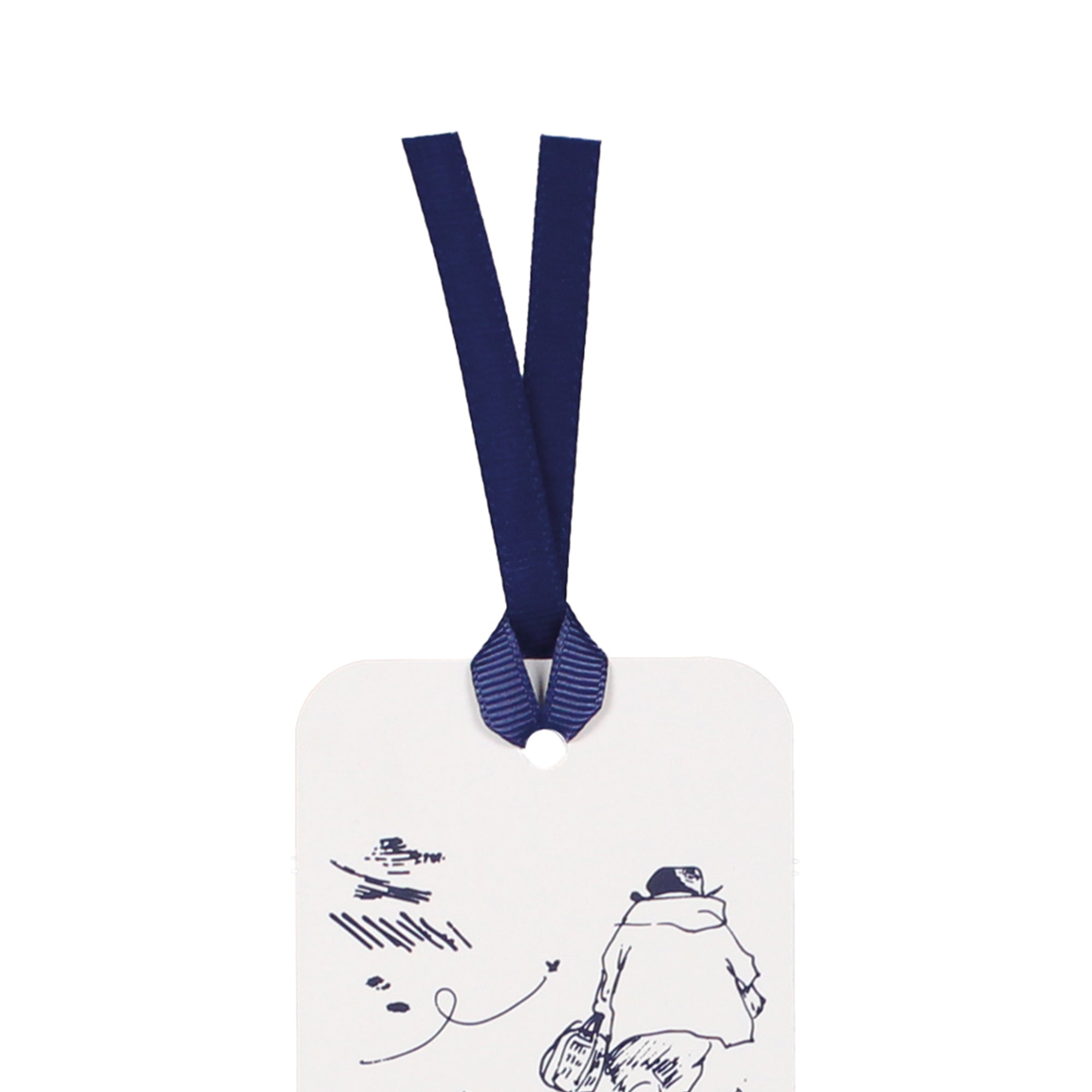 Paddington Bear marque-page papier blanc ruban