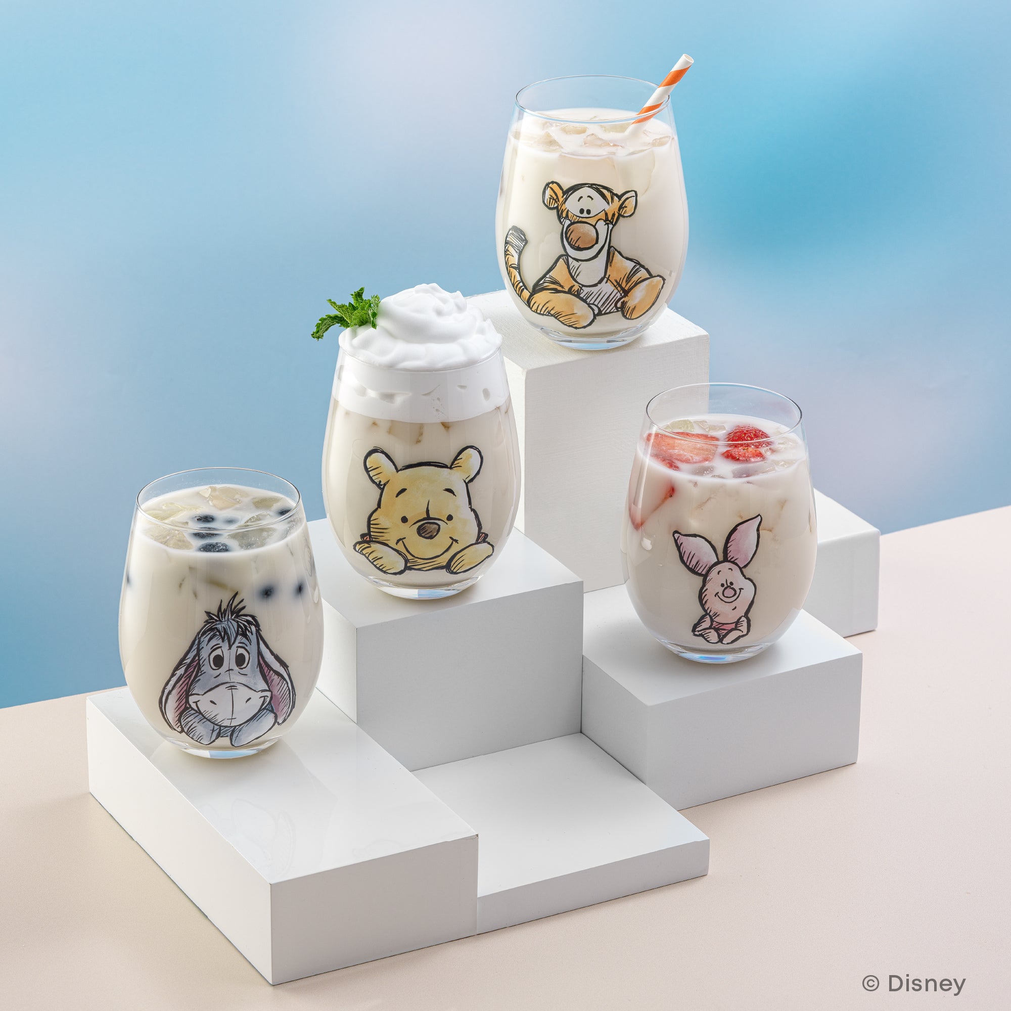 JoyJolt Winnie the Pooh Exploring a Classic verres lot 4 56 cl
