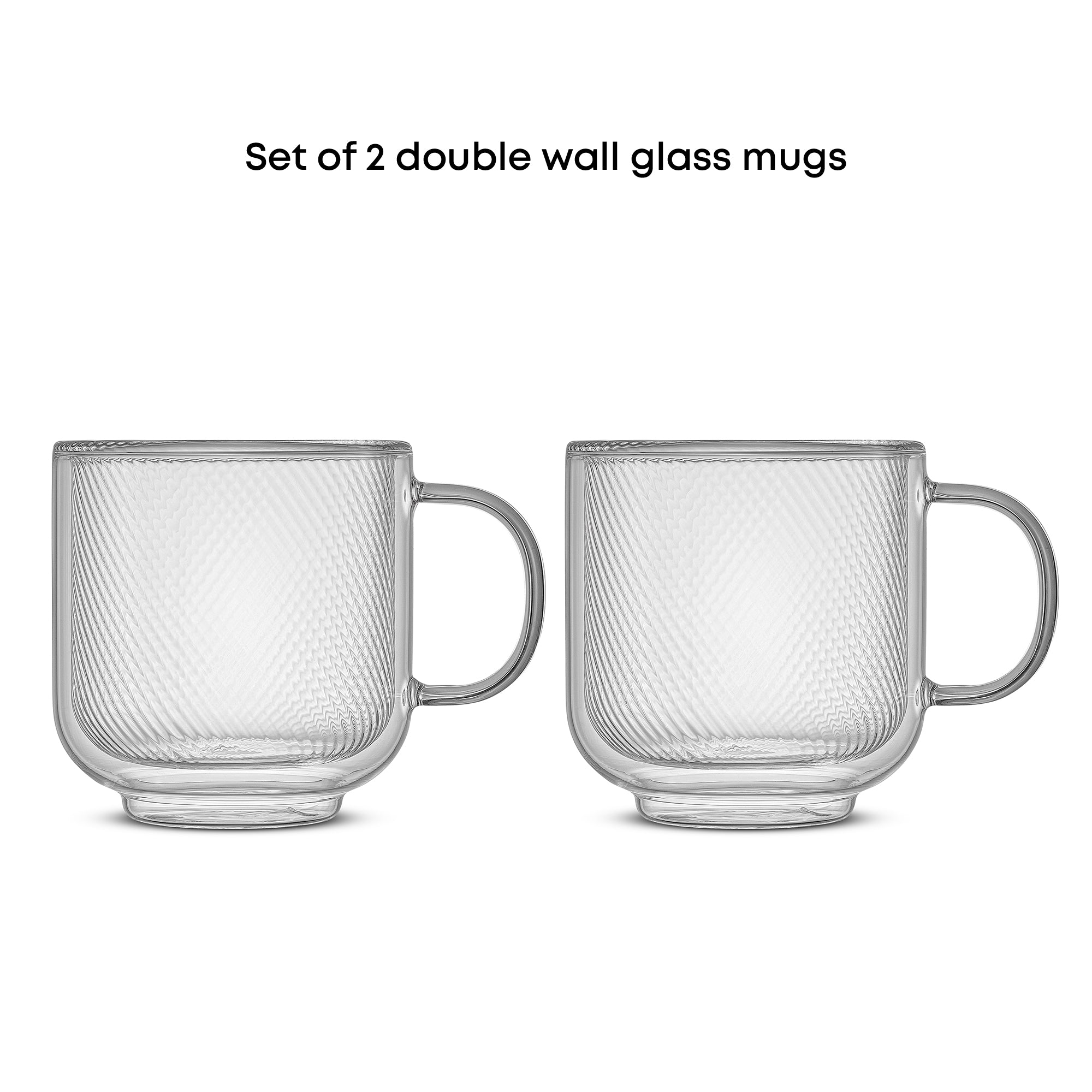 JoyJolt Harbor Swirl mugs double paroi lot de 2