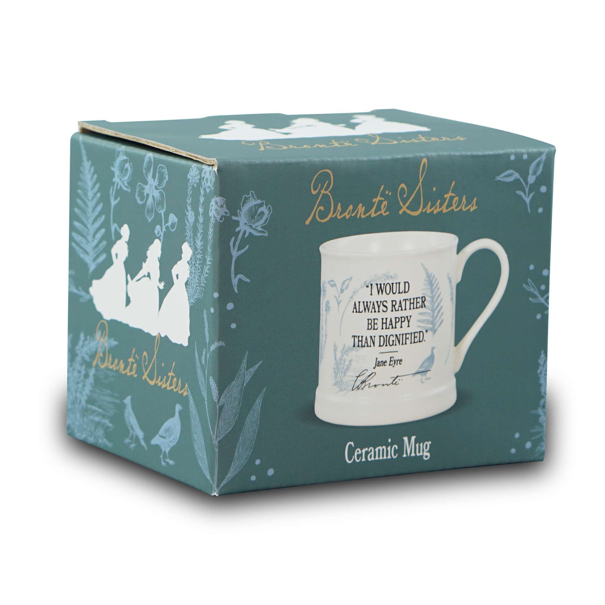 Sœurs Brontë Mug céramique 35 cl coffret crème