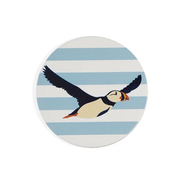 HMB RSPB Puffin dessous de verre céramique bleu
