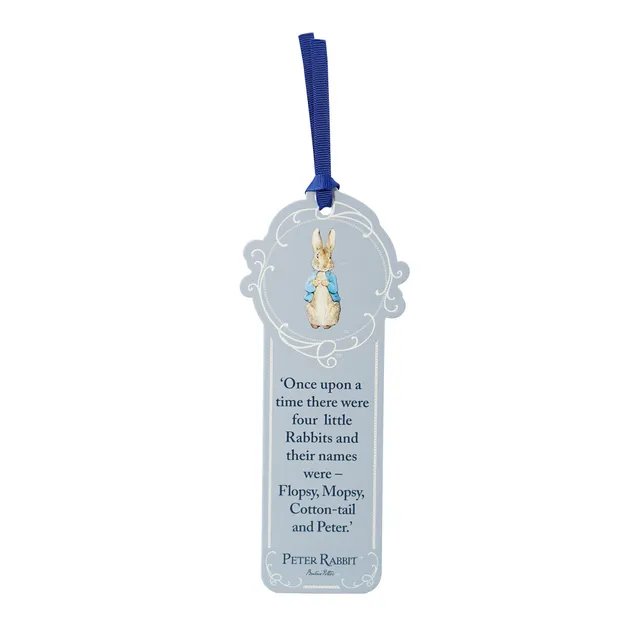 Peter Rabbit Once Upon marque-page papier 18 cm bleu