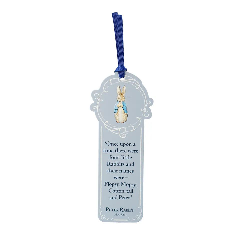 Peter Rabbit Once Upon marque-page papier 18 cm bleu