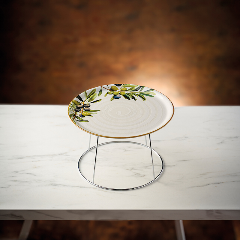 Artis Napoli Olive assiette à pizza 33cm décor olive