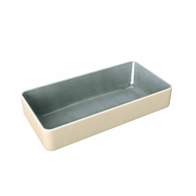 Artis Nara Grey bol rectangulaire profond 18x9 cm gris