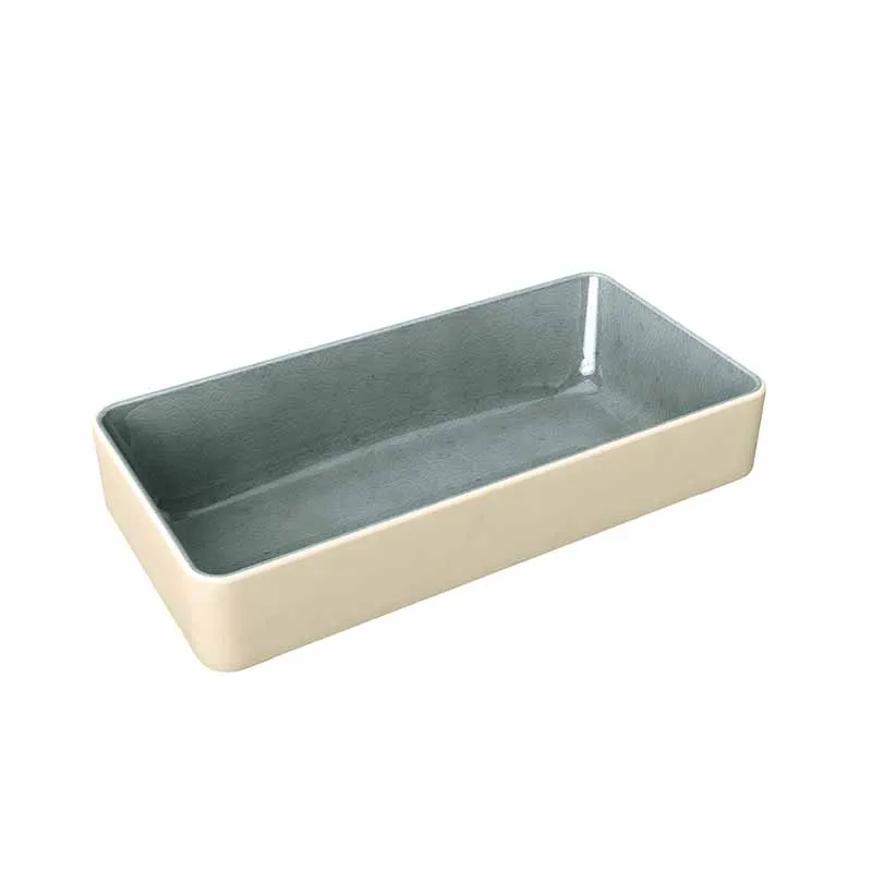 Artis Nara Grey bol rectangulaire profond 18x9 cm gris
