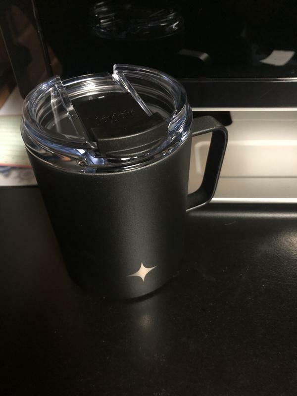 JoyJolt mug isotherme inox 38 cl poignée couvercle voyage