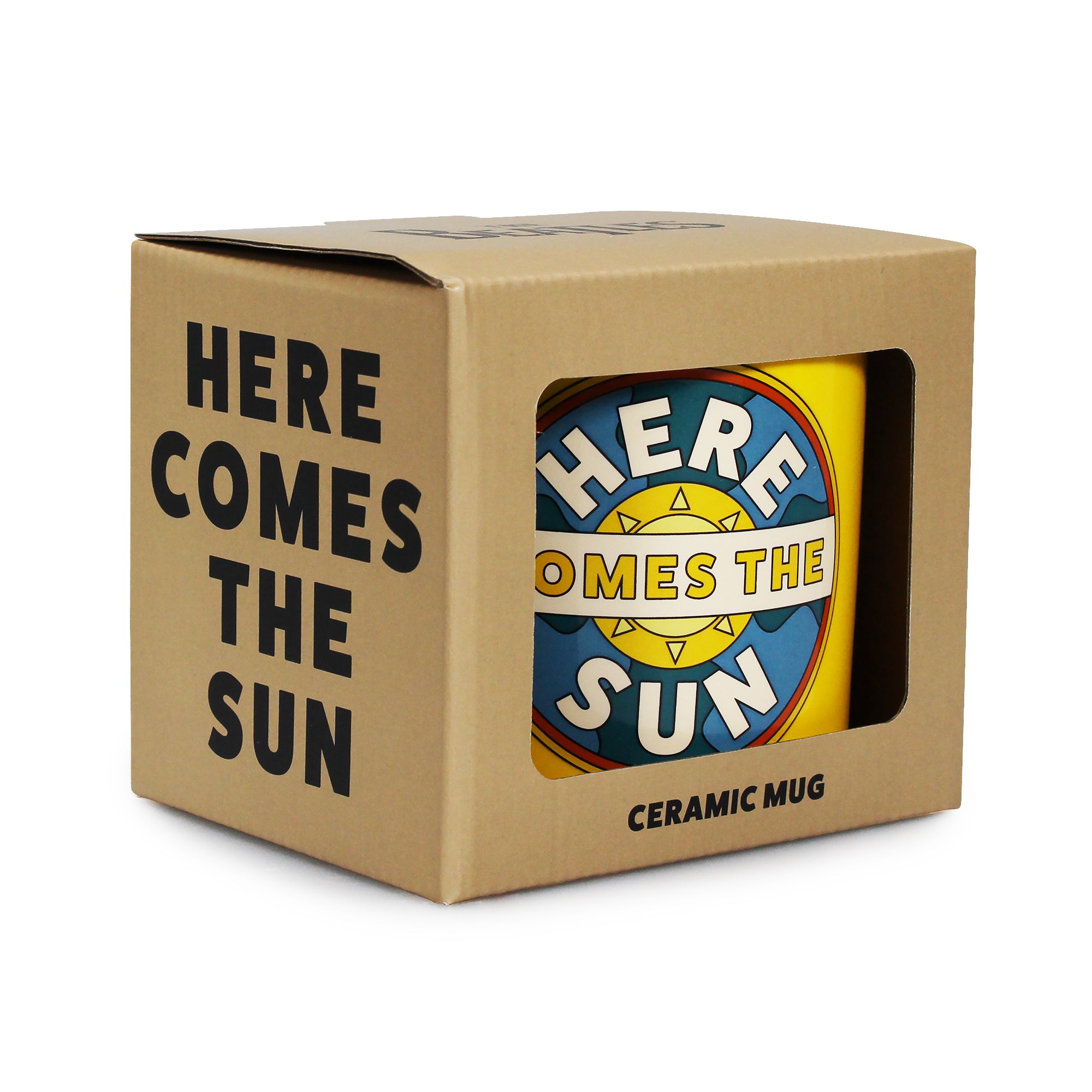 HMB Beatles Here Comes the Sun mug céramique jaune 31 cl