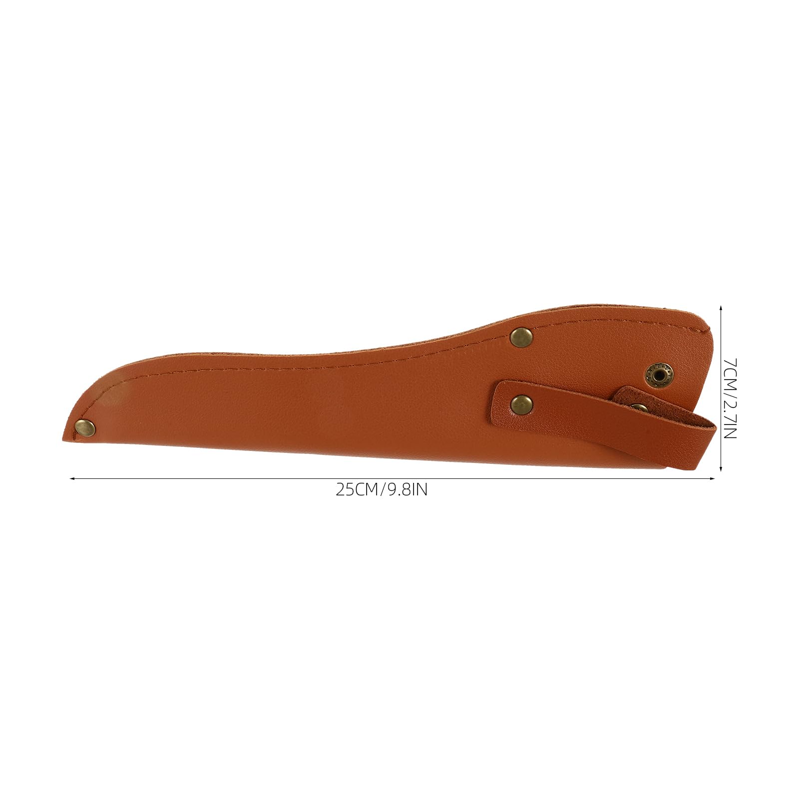 Alipis Gaine Couteau cuir protege-lame lot de 2 marron