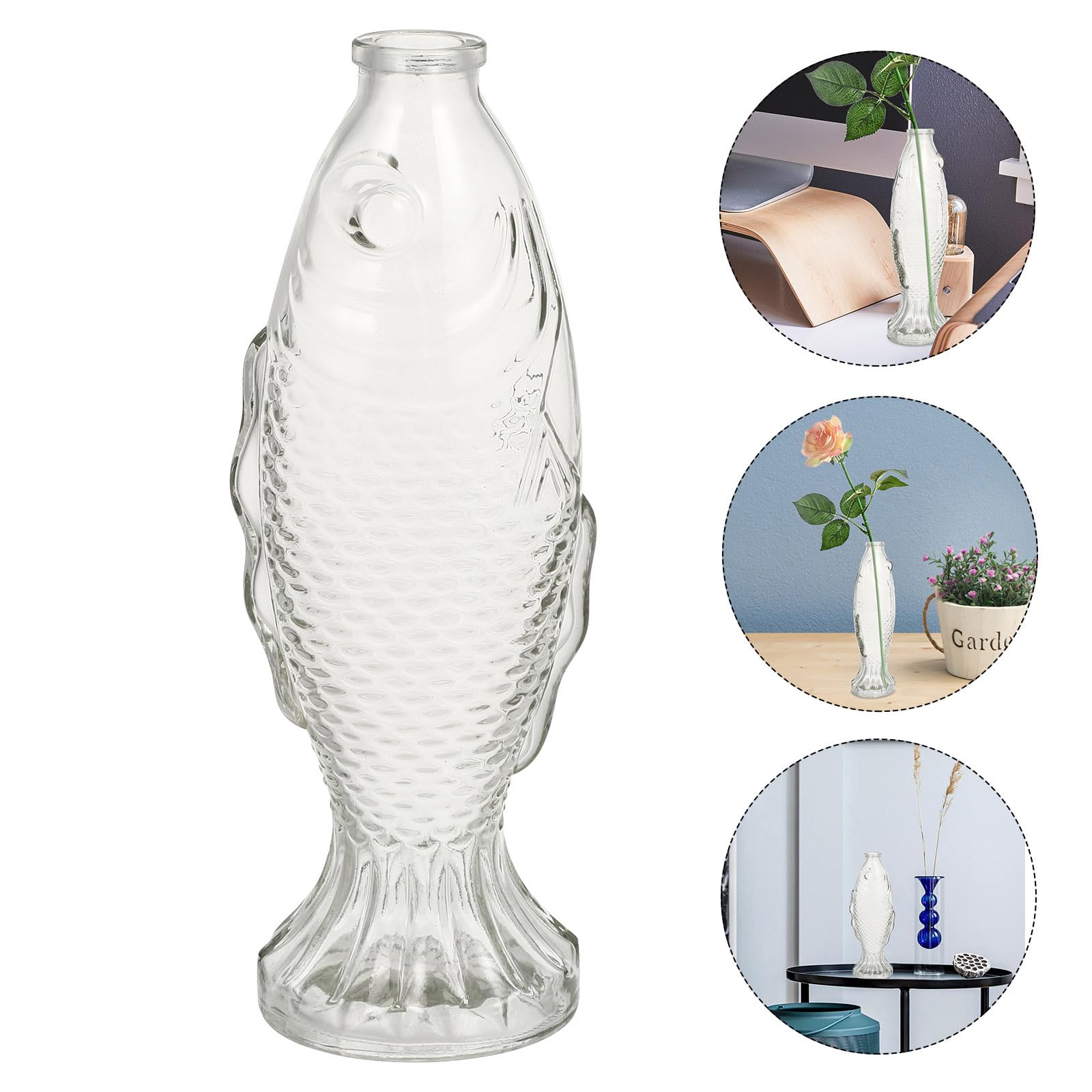 Alipis bouteille verre poisson bouchon liège 26 cm