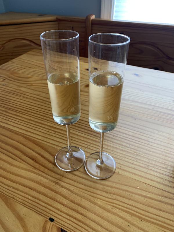 JoyJolt Claire flûtes à champagne lot de 2 17 cl cristal
