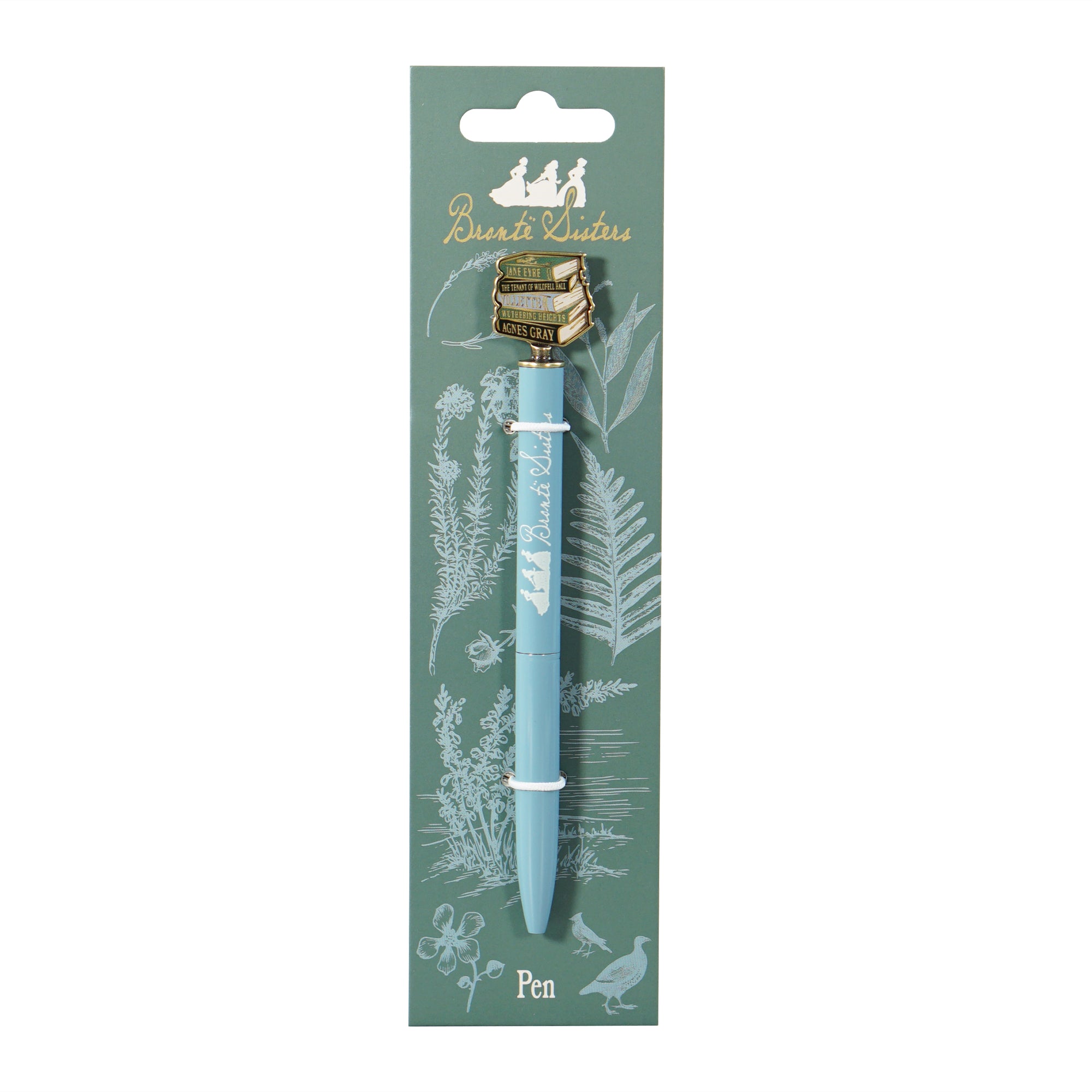 HMB Bronte Sisters stylo métal bleu littéraire