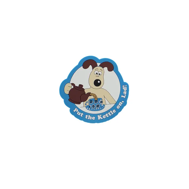 Wallace & Gromit magnet Gromit bleu cuir vegan