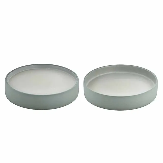 Artis 2en1 assiette creuse 21 cm gris blanc