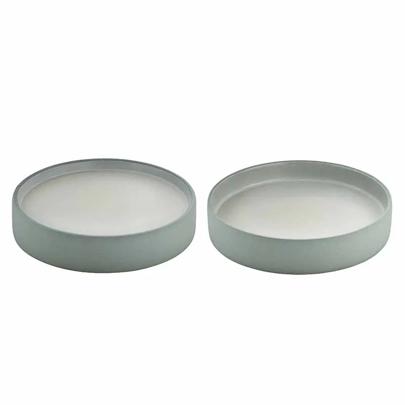 Artis 2en1 assiette creuse 21 cm gris blanc