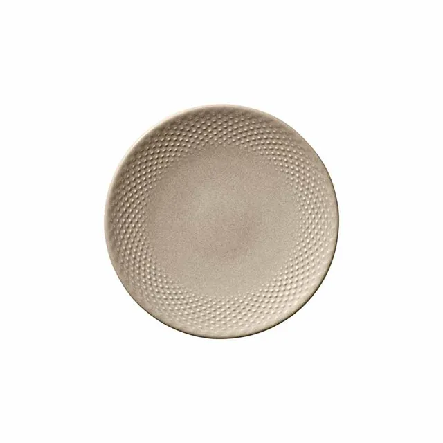 Artis Pine Almond assiette coupe 17 cm grès