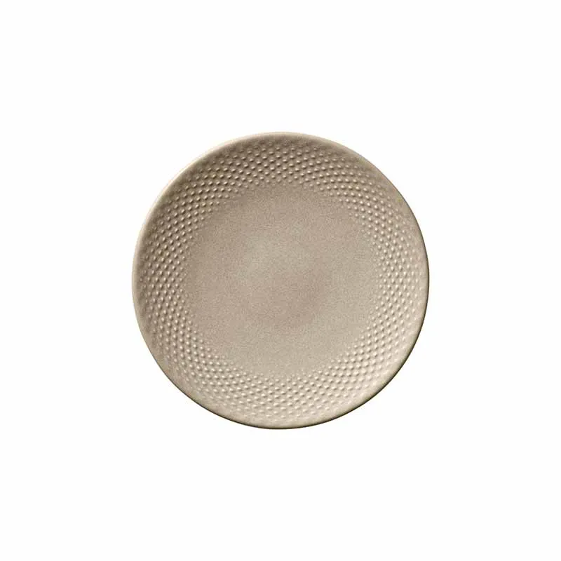 Artis Pine Almond assiette coupe 17 cm grès