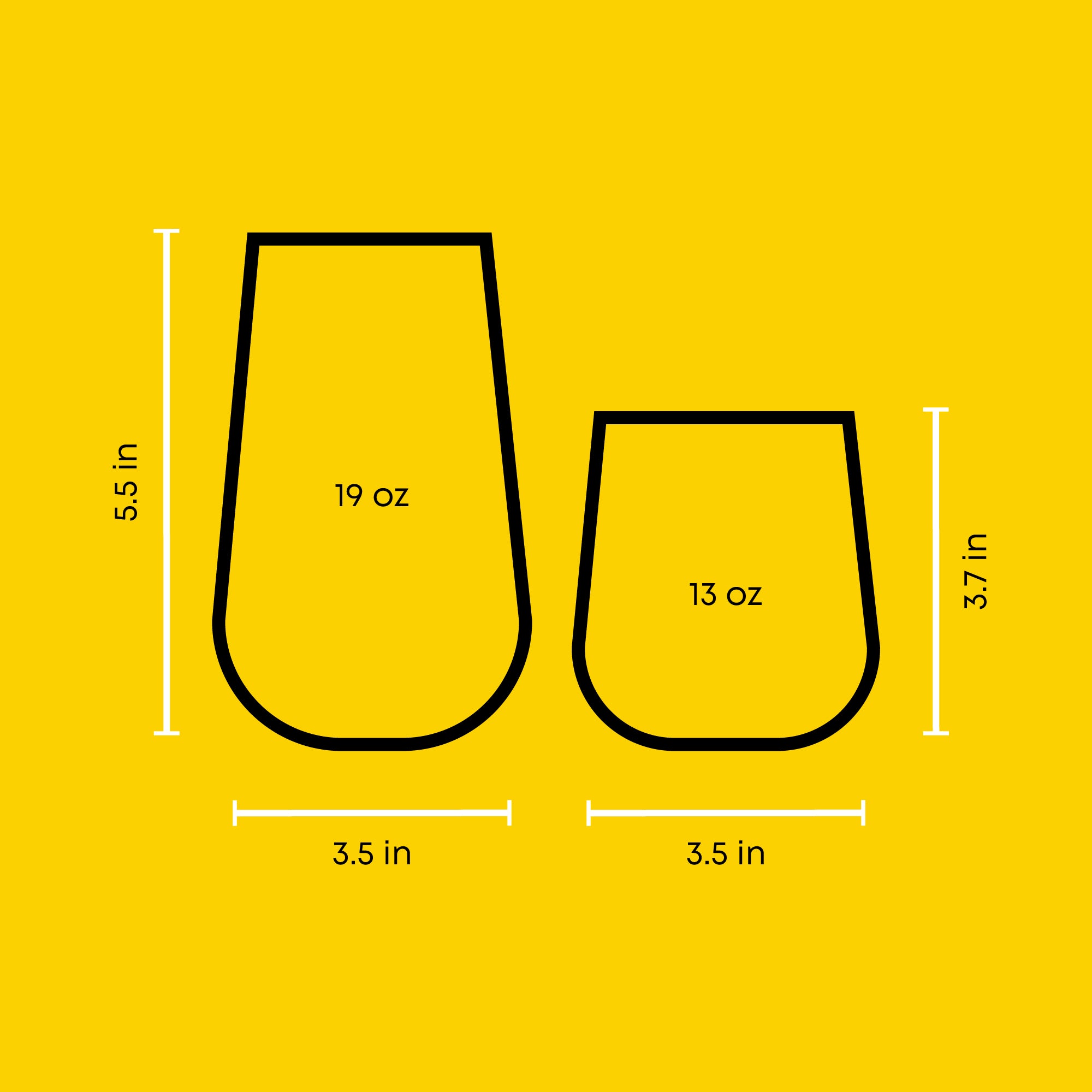 JoyJolt Flow verres 8 pièces 38 et 56 cl striés