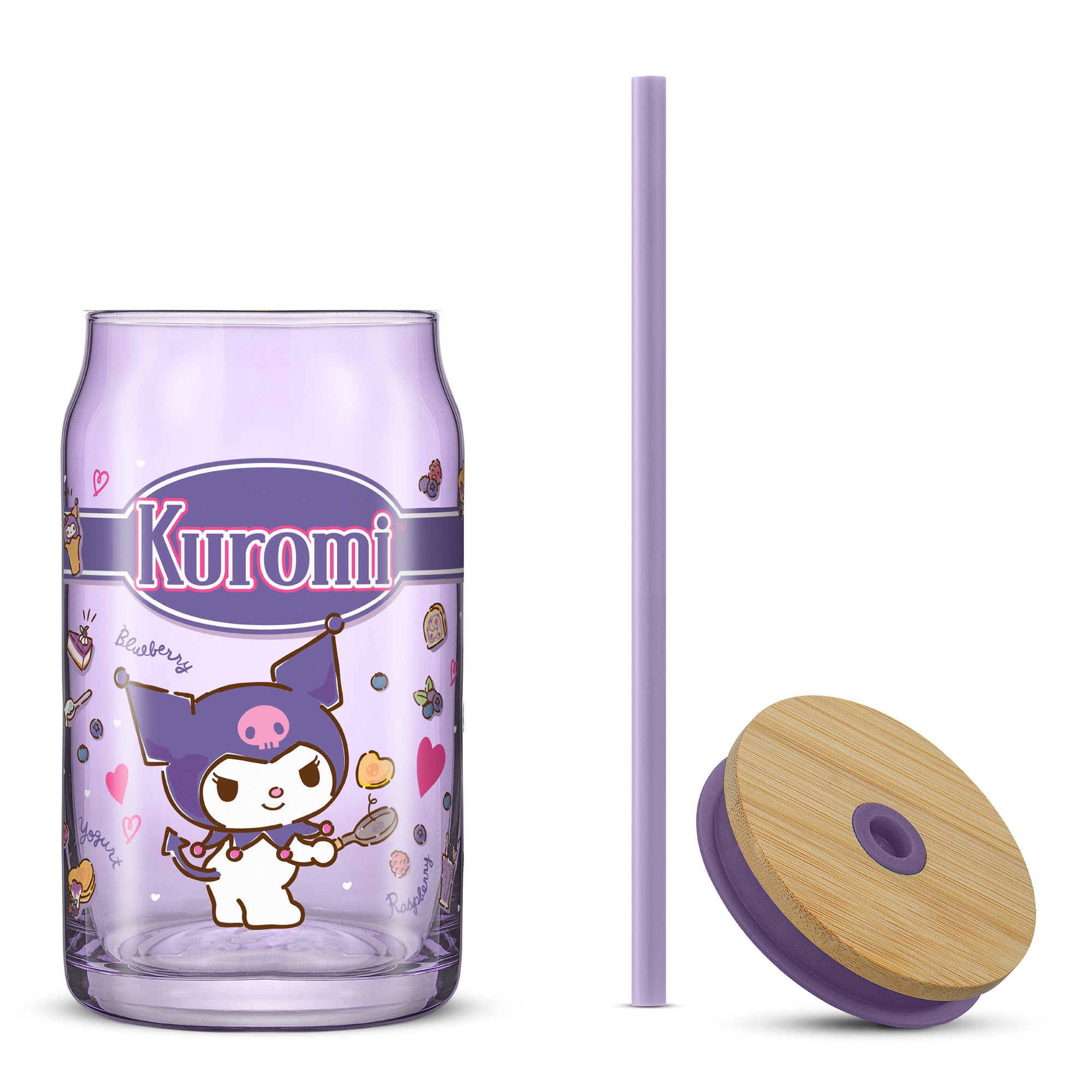 JoyJolt Hello Kitty Kuromi gobelet verre canette 47 cl