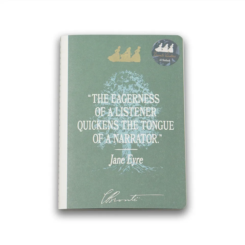 HMB Bronte Sisters carnet A5 cousu vert