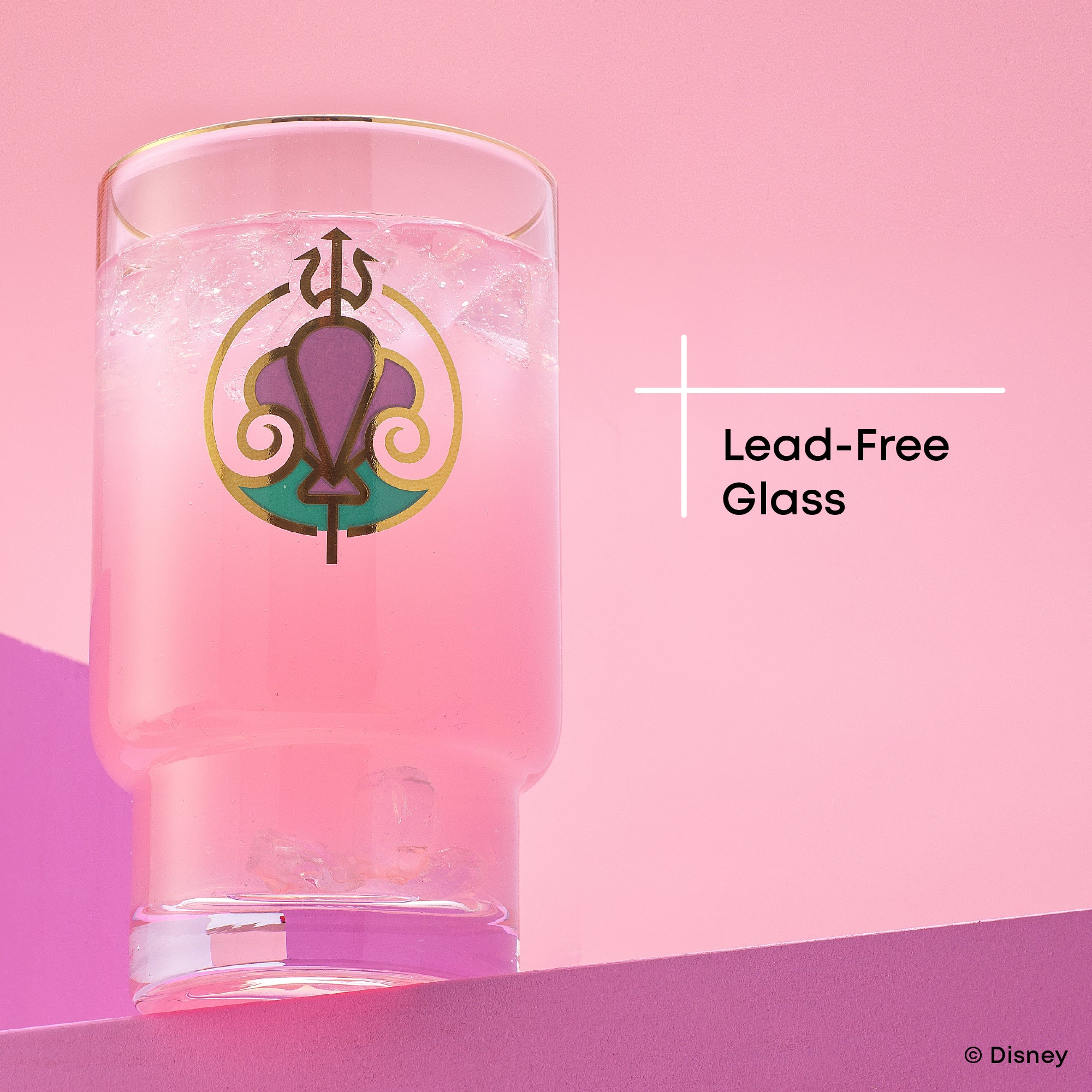 JoyJolt Disney Princess verres hauts 16 oz lot de 6 doré