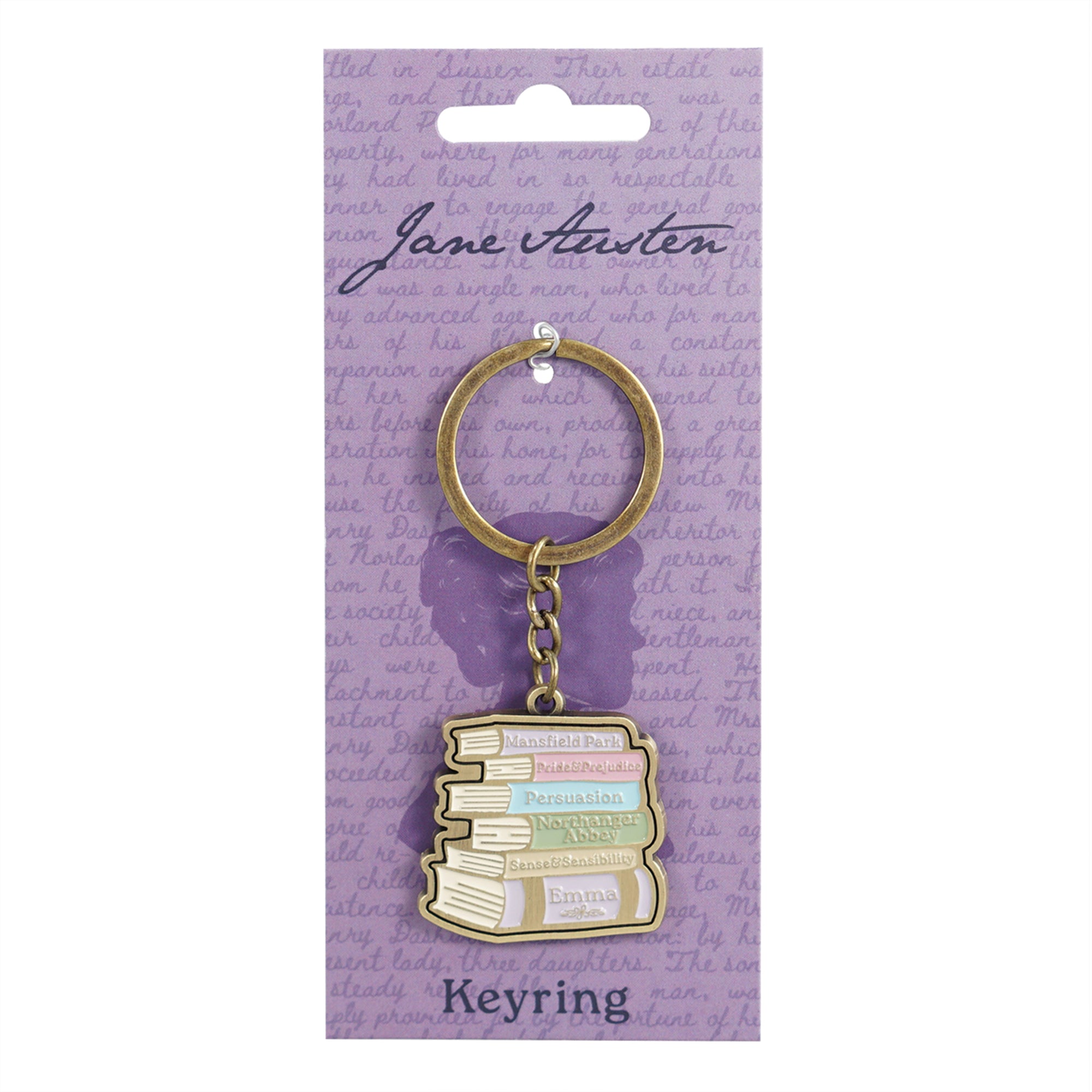 HMB Jane Austen Book Stack porte-clés métal