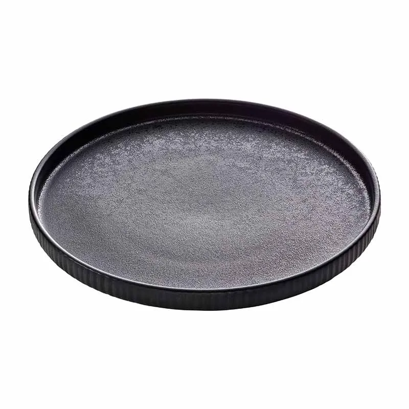 Artis Nara assiette noire relief 27 cm