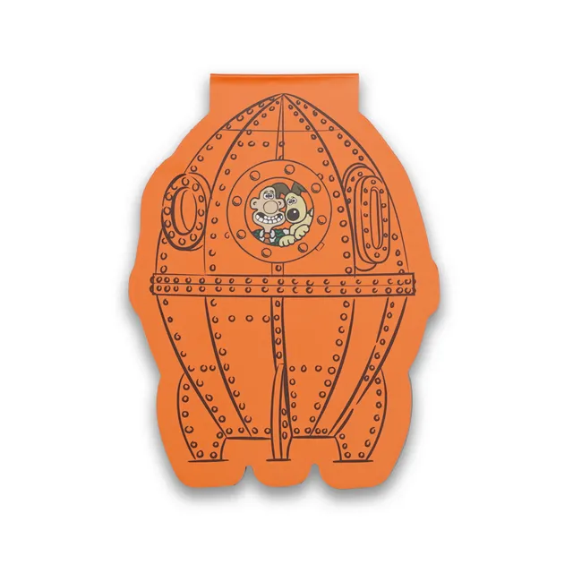HMB Wallace & Gromit Rocket carnet de poche orange