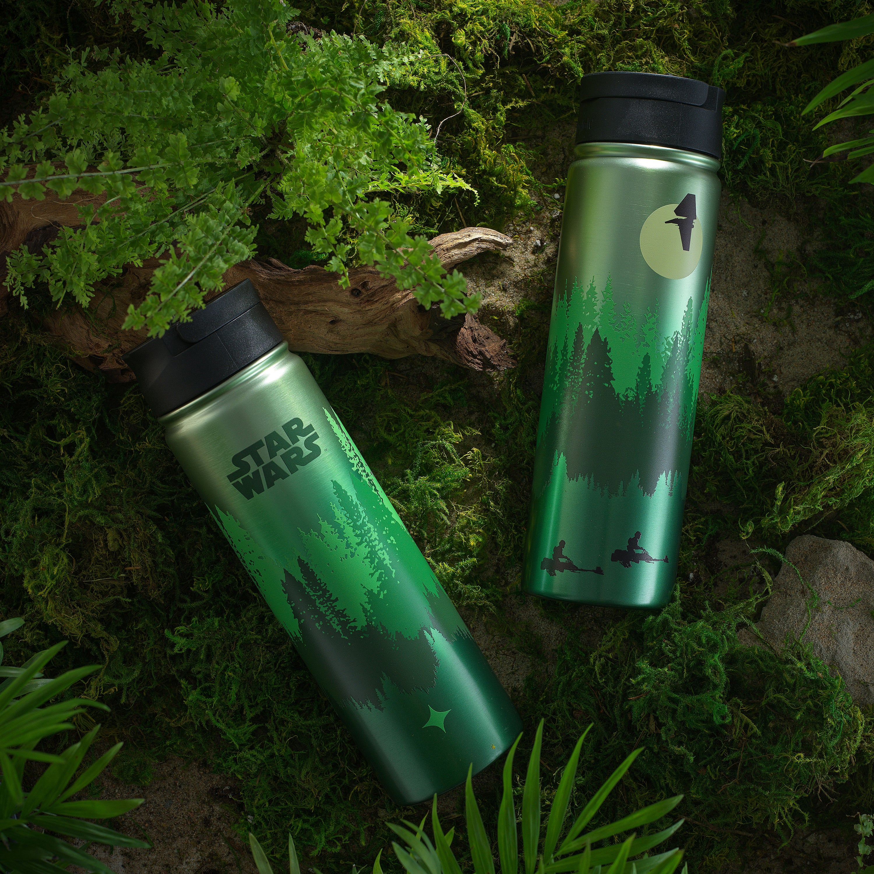 JoyJolt Star Wars Endor gourde isotherme inox 65 cl paille