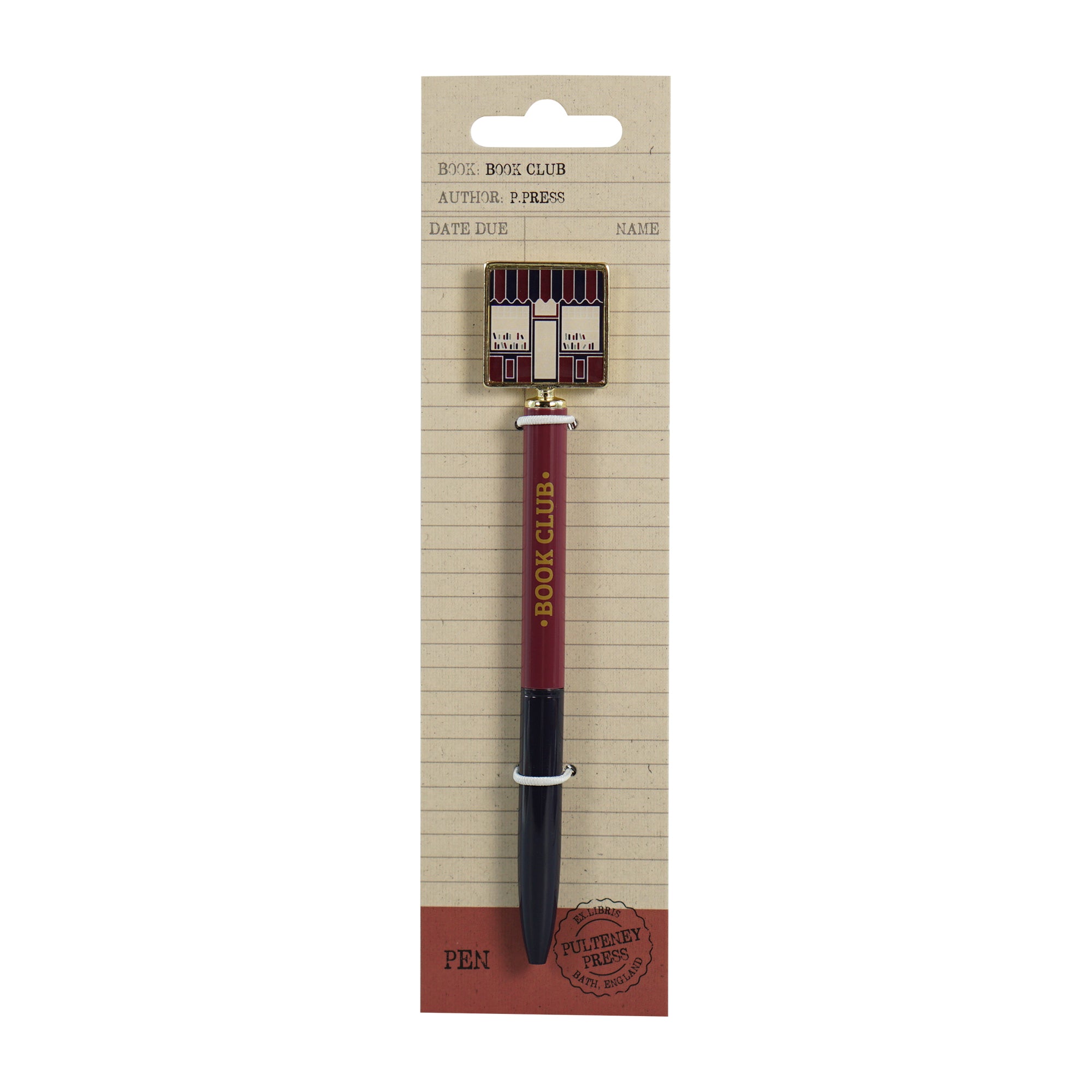Pulteney Press Pen Metal 2D Topper stylo rouge